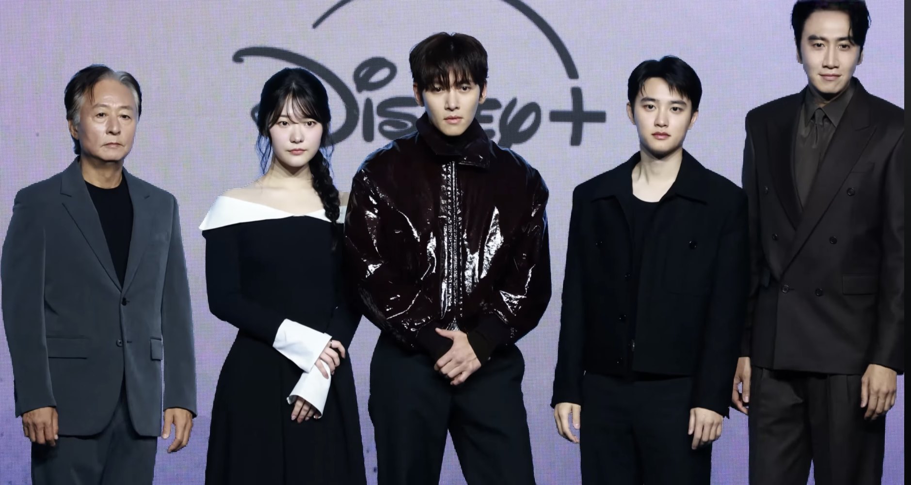 With the cast of The Manipulated at its press conference, November 2025
